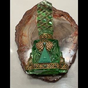 Vintage Czech Crystal Perfume Bottle
